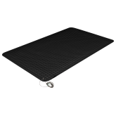Crown Electrically Conductive Deck Plate - 2' x 3', Black
